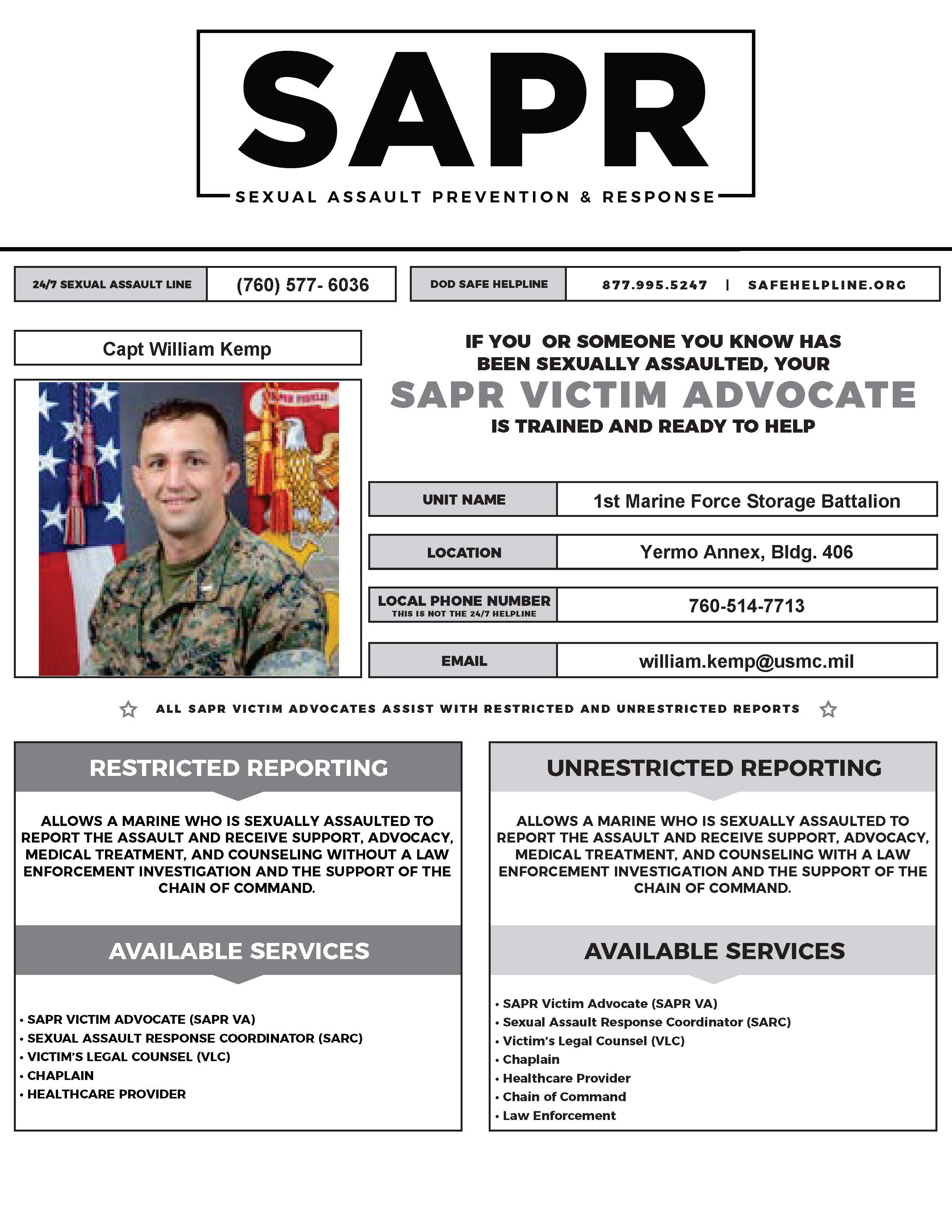 Capt. William Kemp Capt. William Kemp